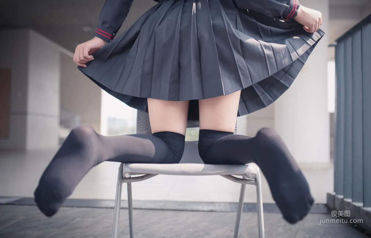 [风之领域] NO.120 超短情趣制服黑丝长腿2 写真集14