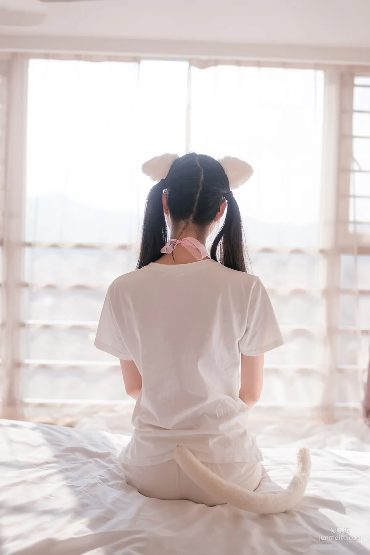 [风之领域] NO.129 猫系白丝少女 写真集46