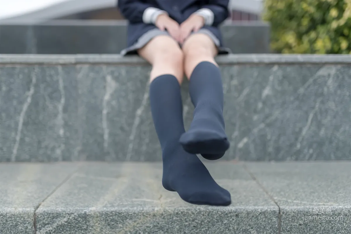 [Fengzhi Lingyu] NO.022 Schoolgirl Outdoor Black Stockings 2 Photo Set photo 19