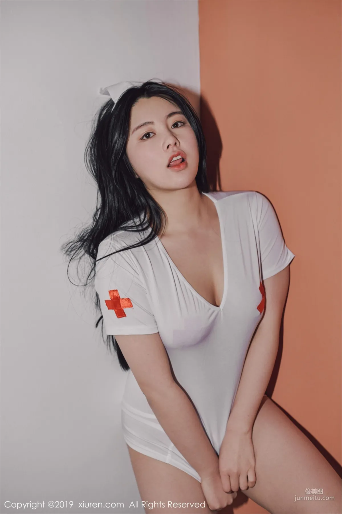 Na Lu, Hollow-Out Lingerie + Nurse Uniform Roleplay [XiuRen] No.1468 Photo Set photo 32