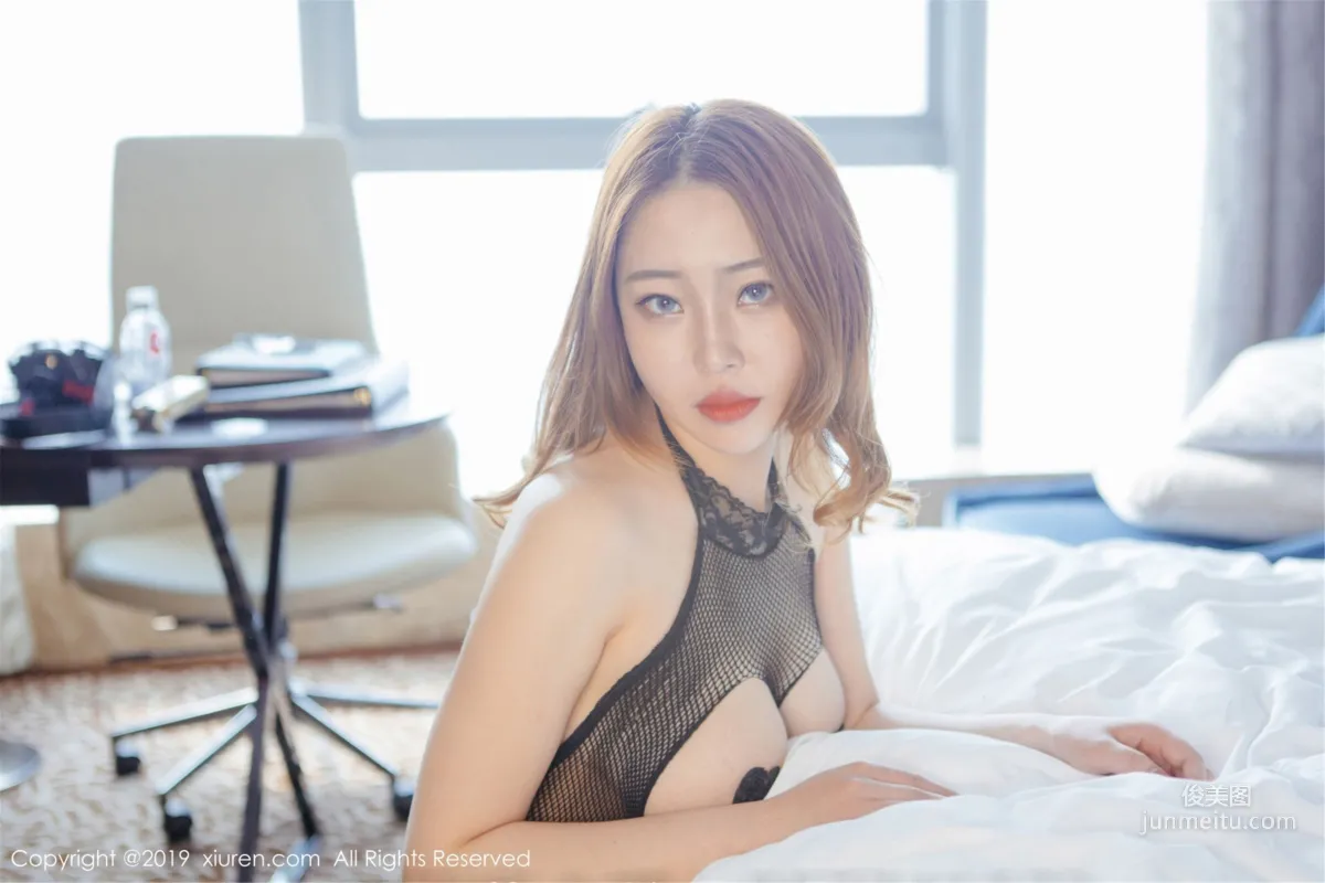 Yaoa Yaode Yao, Black Stockings Temptation, Hollow-Out Temptation [XiuRen] No.1481 Photo Set photo 45
