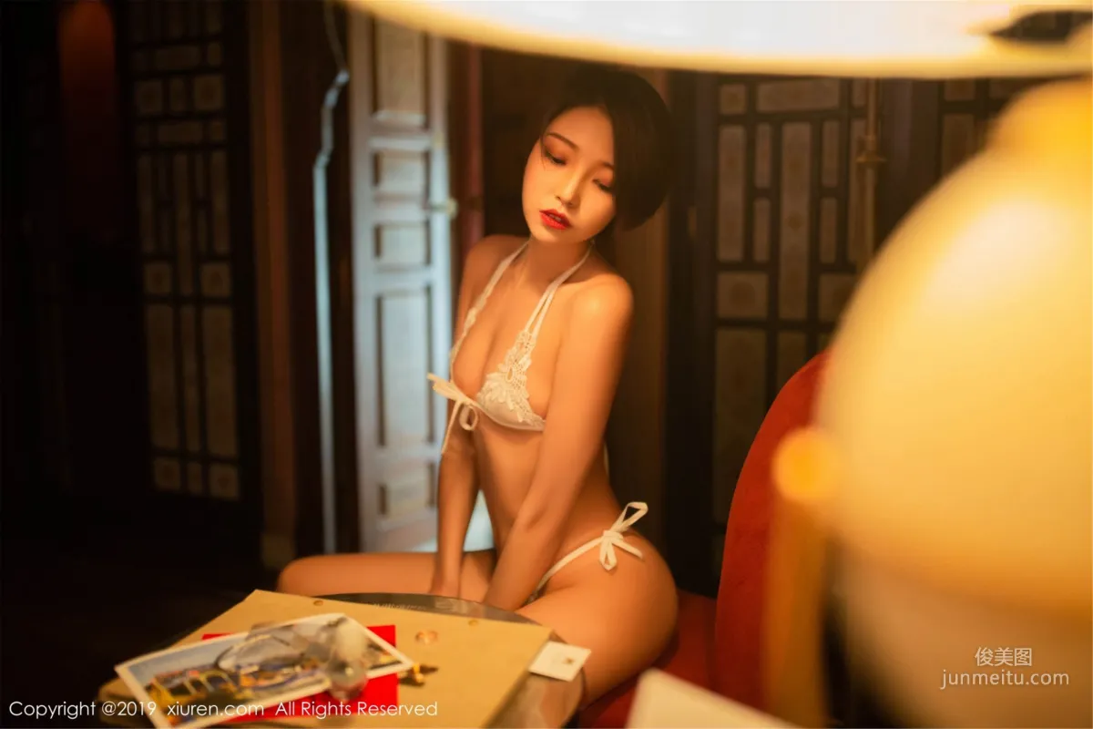 Fengmumu LRIS, Under Warm Light, Cutout Lingerie, Unparalleled Figure, Shy to Speak [XiuRen] No.1487 Photo Set photo 8