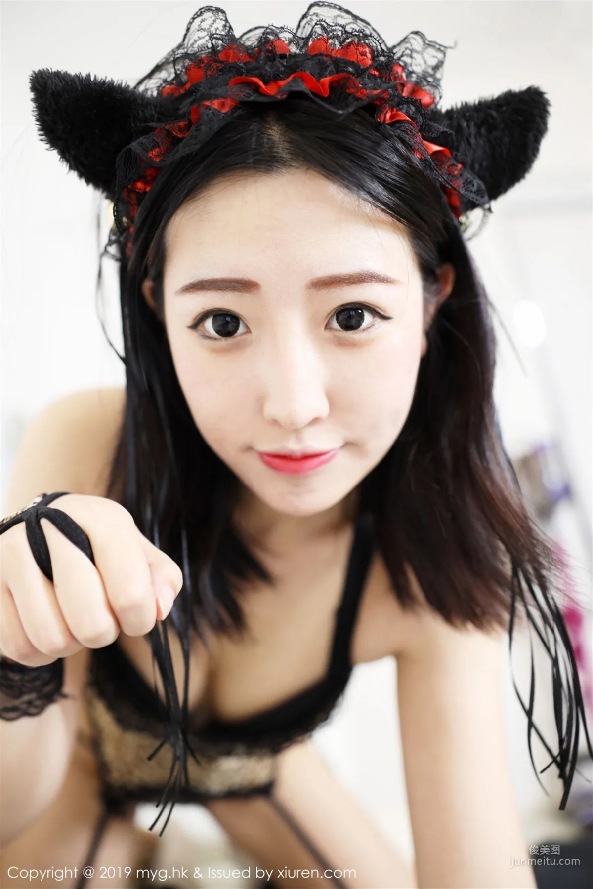 Tong Danna cara, Sexy Mesh Stockings and Wild Leopard Print Series [MyGirl] Vol.358 Photo Set photo 61