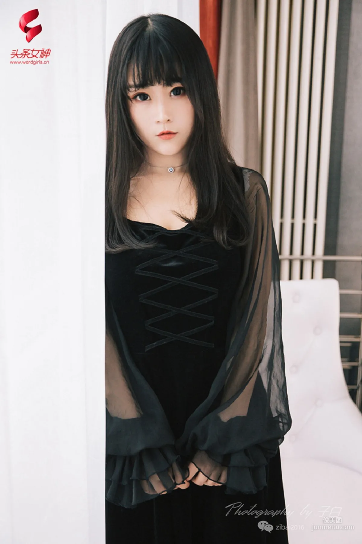 Tang Tang《Pure Girl in Black and White》 [TouTiao Goddess] Photo Set photo 7