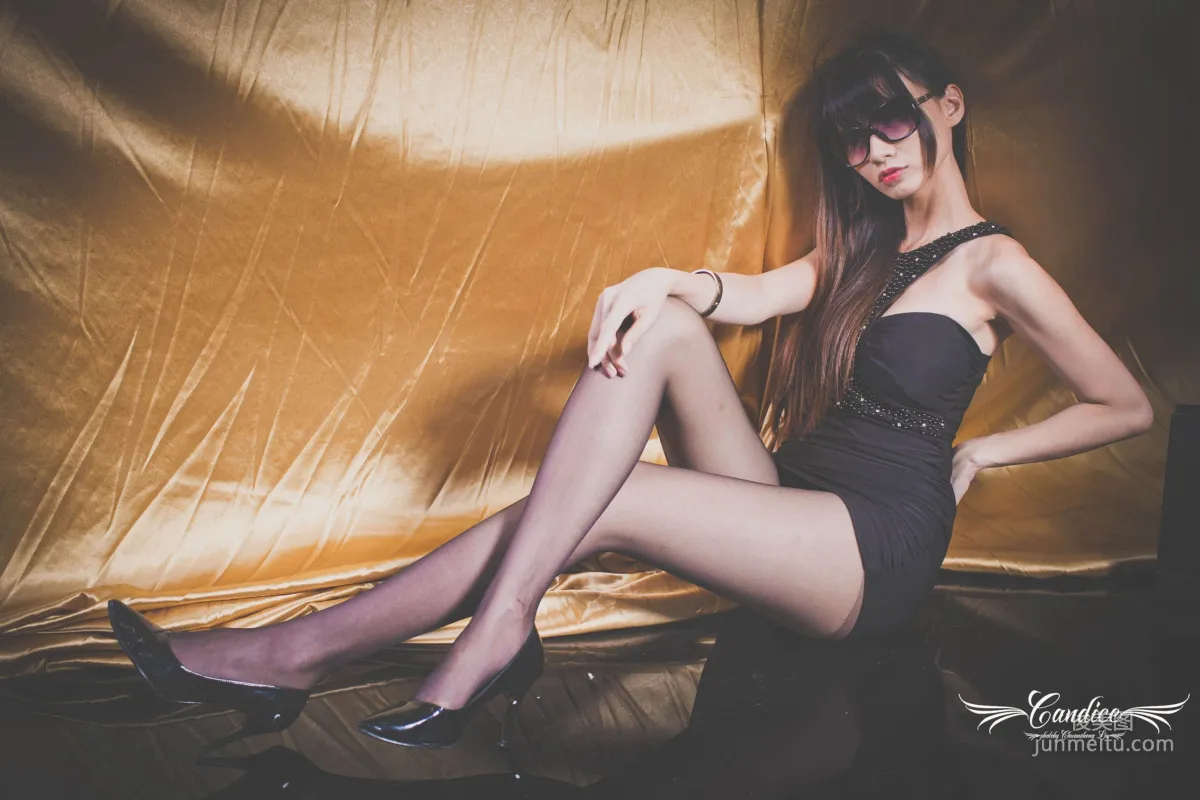 Cai Yixin Candice 'Black Stockings Glasses Girl' [Taiwan Beauties] Photo Set photo 18
