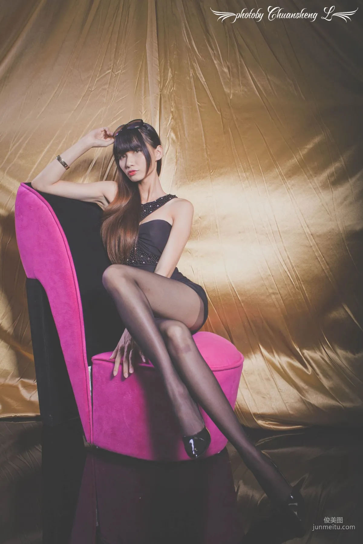 Cai Yixin Candice 'Black Stockings Glasses Girl' [Taiwan Beauties] Photo Set photo 20