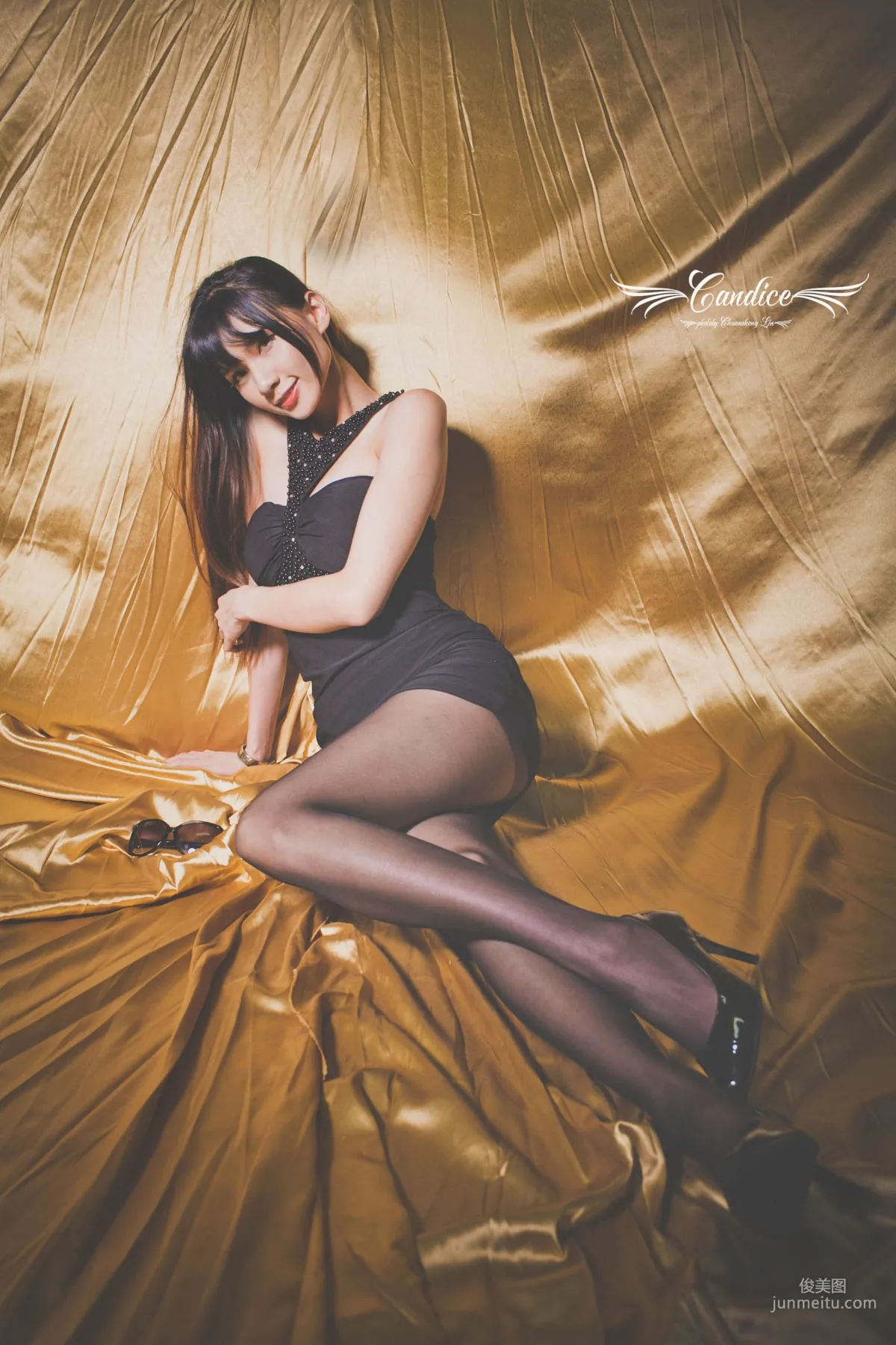 Cai Yixin Candice 'Black Stockings Glasses Girl' [Taiwan Beauties] Photo Set photo 12