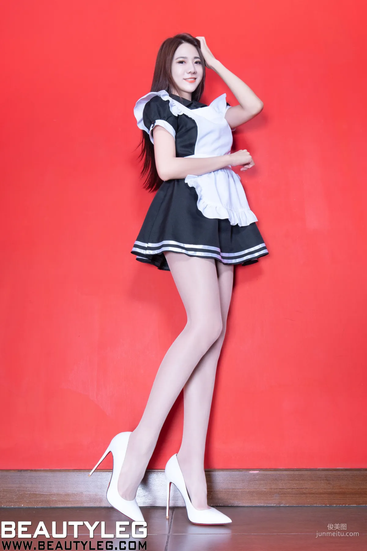 Leg Model Jasmine, School Uniform, OL, Maid, Uniform and Short Skirt with Beautiful Legs [Beautyleg] No.1803 Photo Set photo 4