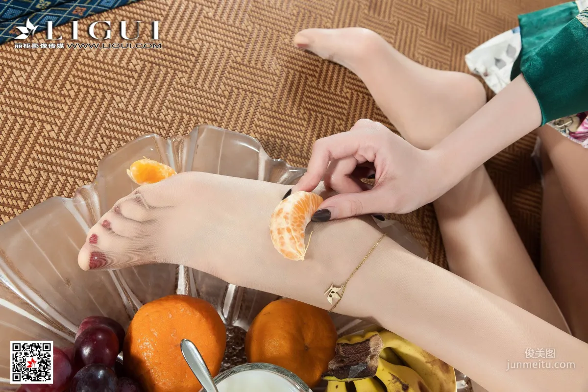 Tu Zi 'Kimono Fruit Silk Feet Seduction' [Ligui] Stockings and Jade Feet Photo Set photo 102