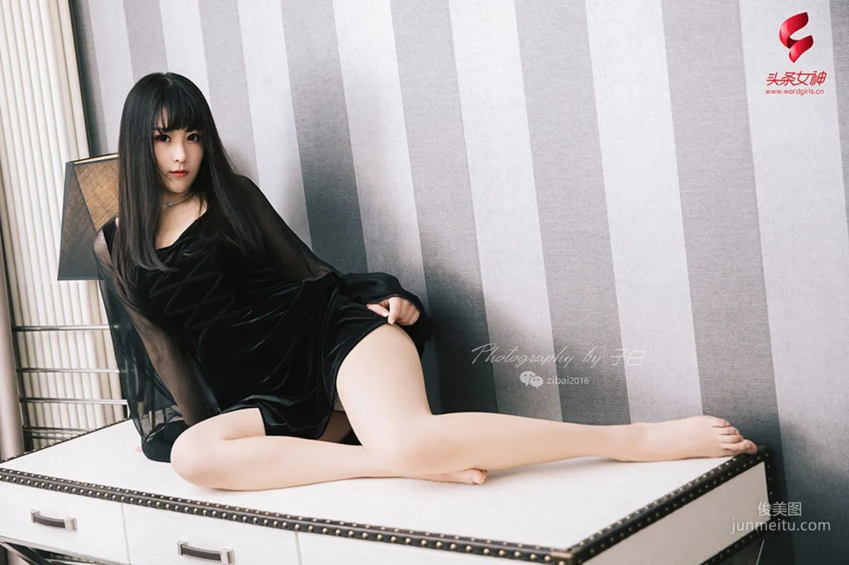 Tang Tang《Pure Girl in Black and White》 [TouTiao Goddess] Photo Set photo 9