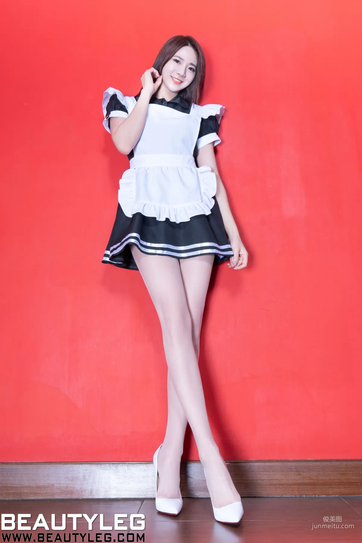 Leg Model Jasmine, School Uniform, OL, Maid, Uniform and Short Skirt with Beautiful Legs [Beautyleg] No.1803 Photo Set photo 2