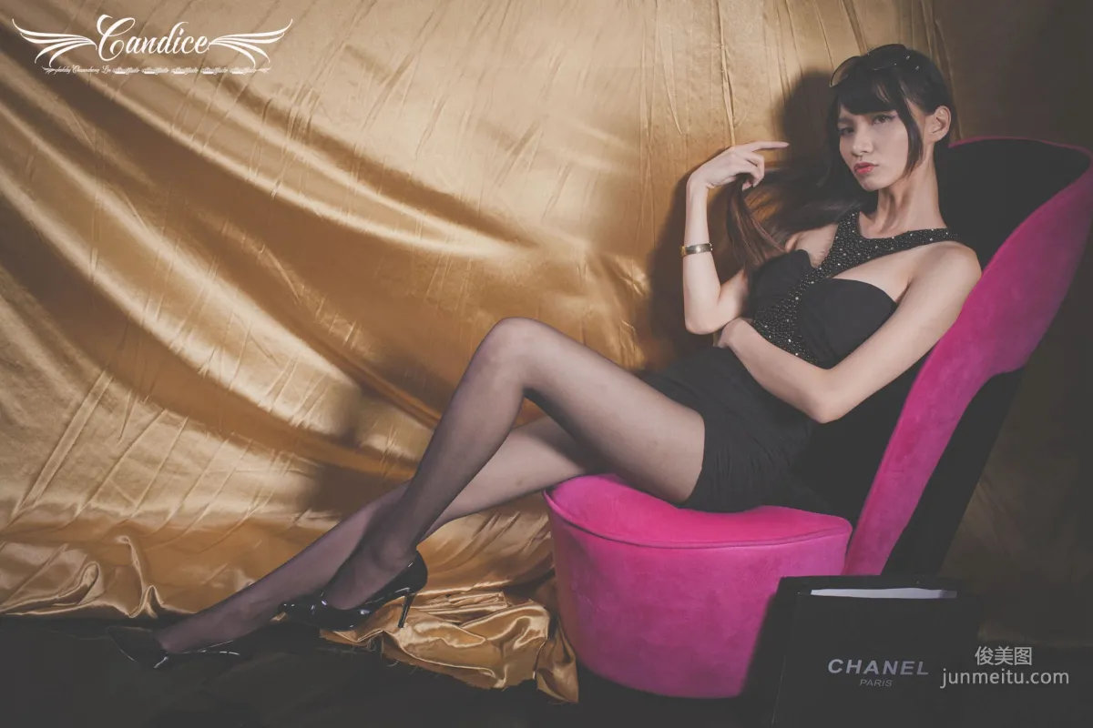 Cai Yixin Candice 'Black Stockings Glasses Girl' [Taiwan Beauties] Photo Set photo 5