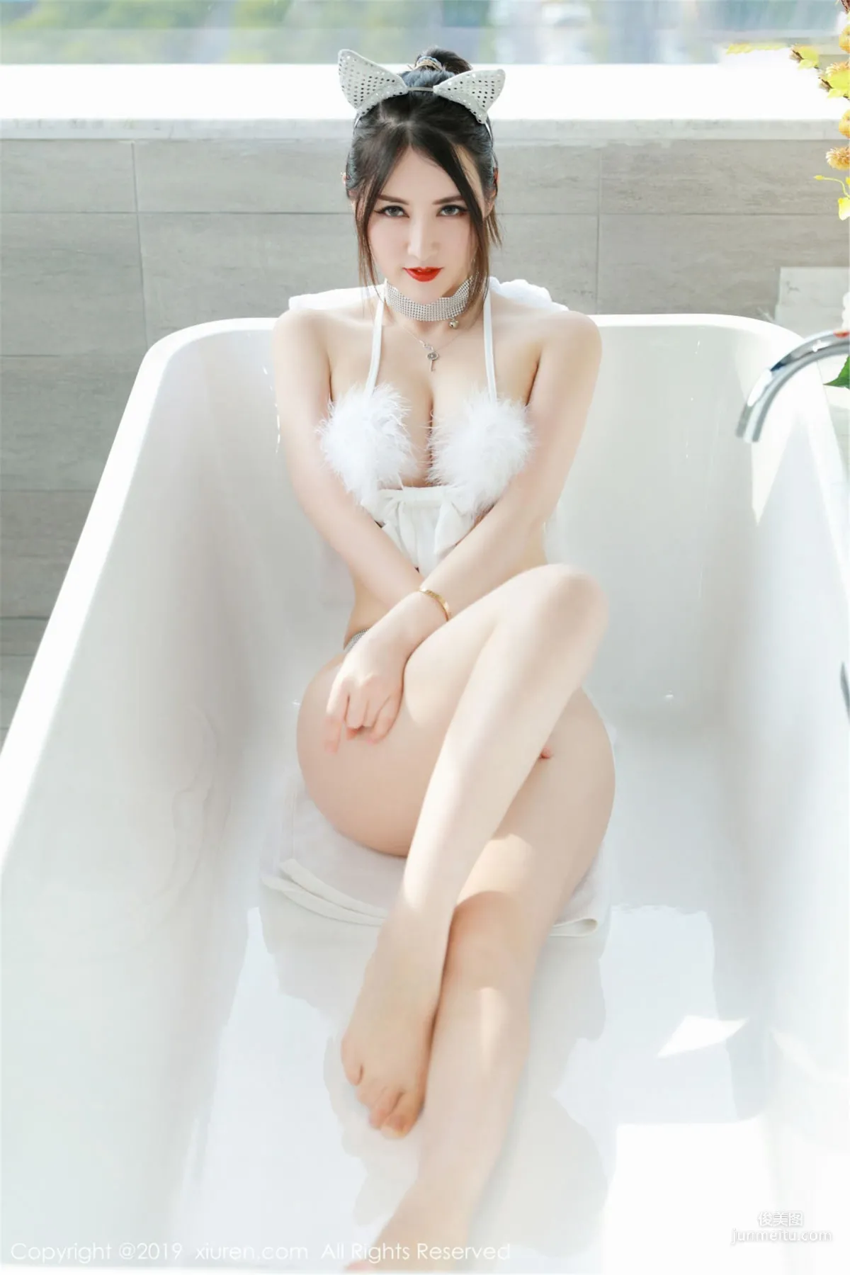 Chen Shishi kiki, Seductive Black Stockings and Sexy Cat-Ear Outfit [XiuRen] No.1527 Photo Set photo 23