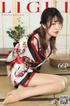模特安娜《和服繩藝》 [麗櫃美束Ligui] 美腿絲足寫真集