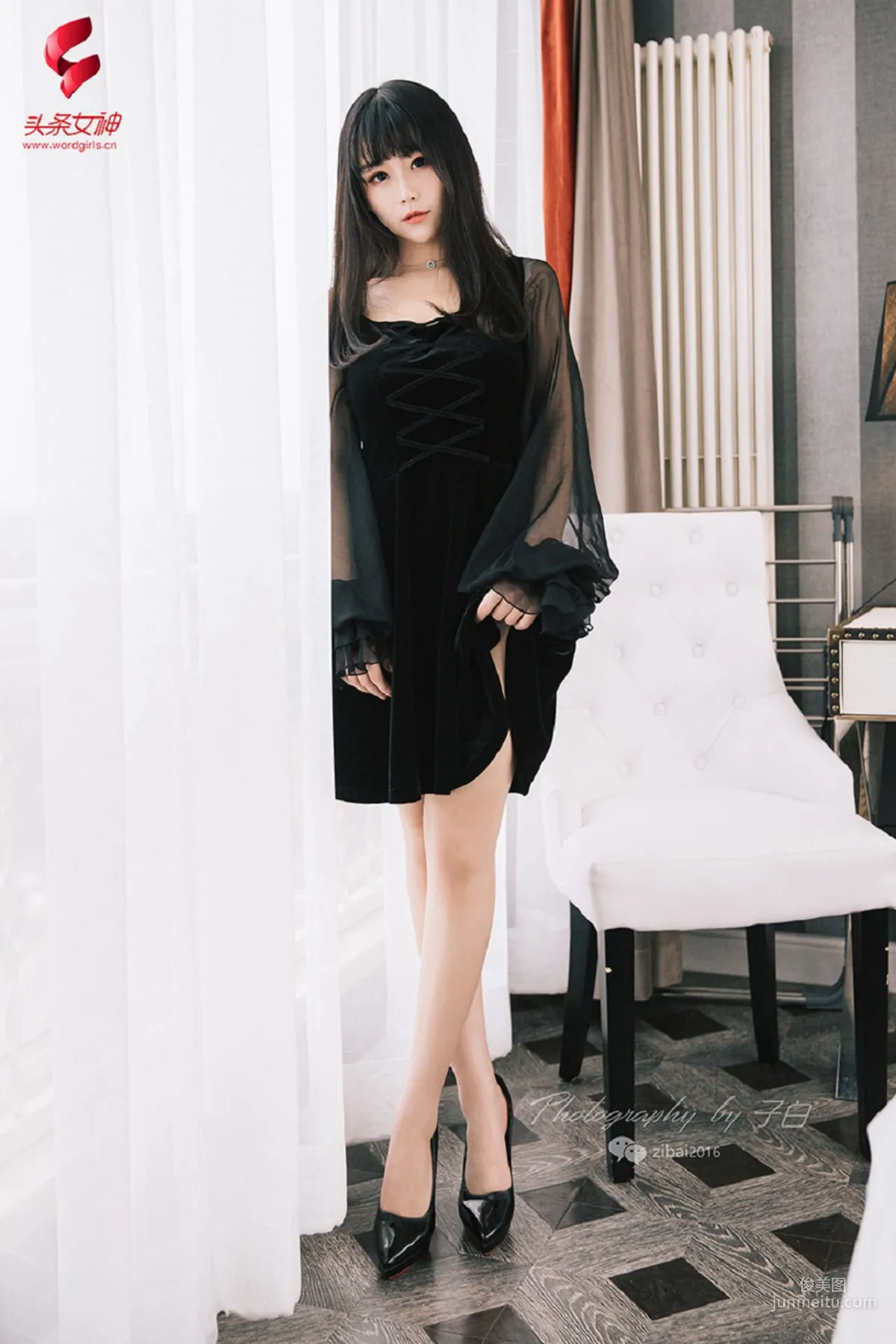 Tang Tang《Pure Girl in Black and White》 [TouTiao Goddess] Photo Set photo 5