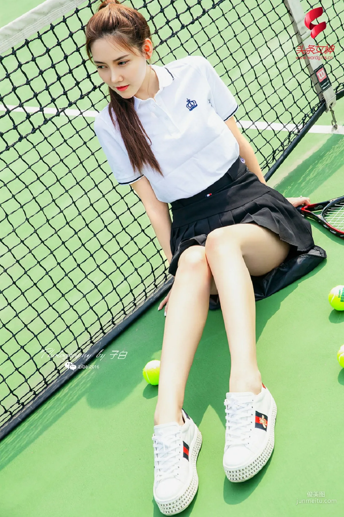 Sha Lun, I Am a Tennis Beauty [TouTiao Goddess] Photo Set photo 13