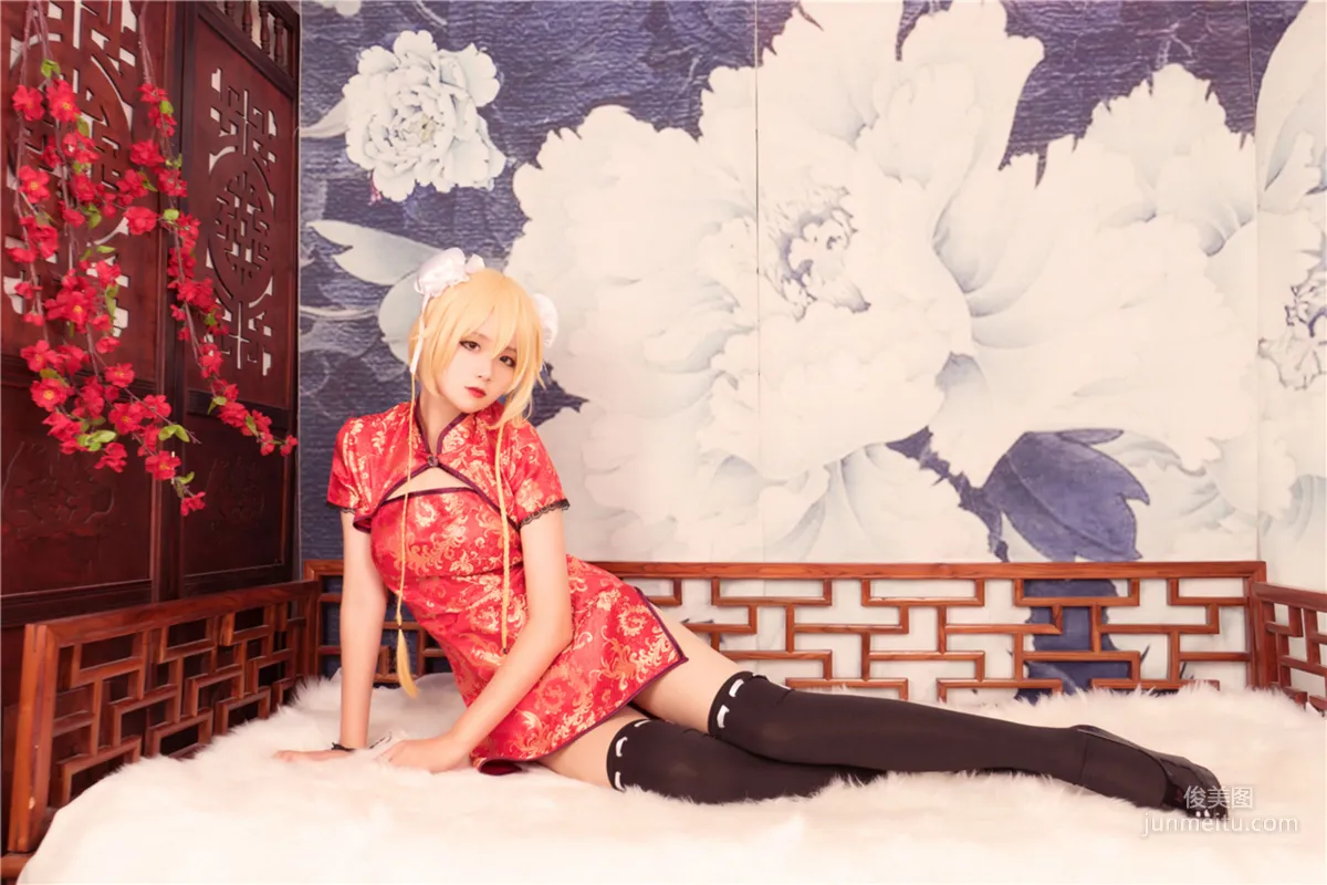 [风之领域] NO.164 红旗袍黑丝COS 写真集17