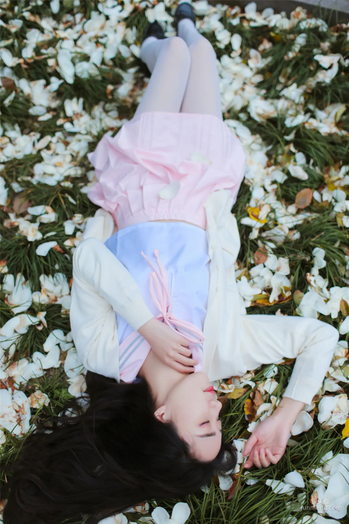 [风之领域] NO.146 白丝粉红少女户外 写真集25