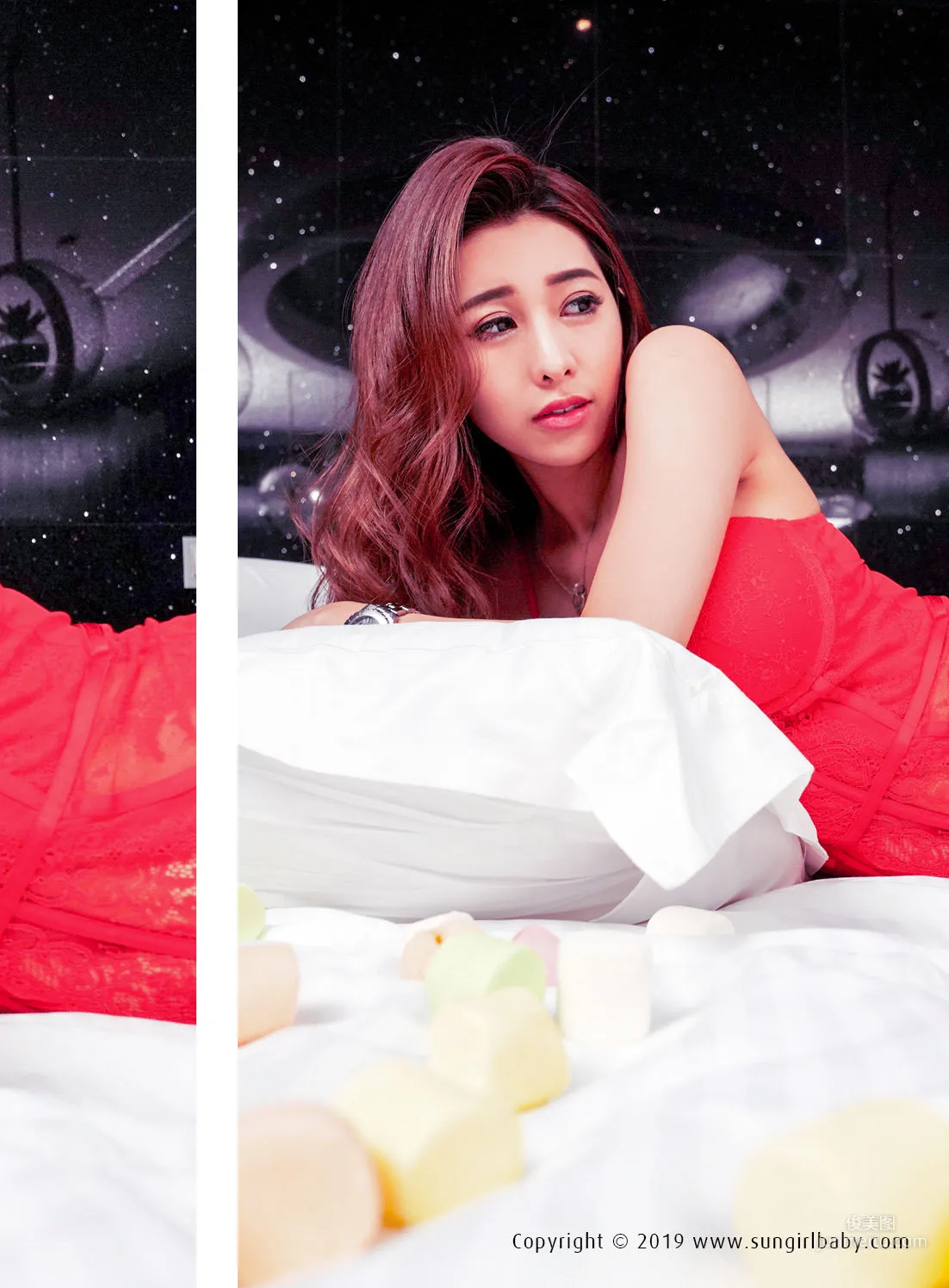 Model Ivy Chen, Peach-Colored Charming DJ [SUNGIRL] No.037 Photo Set photo 29