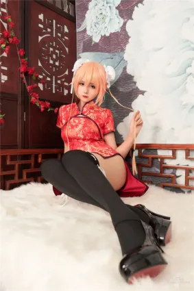 [風之領域] NO.164 紅旗袍黑絲COS 寫真集