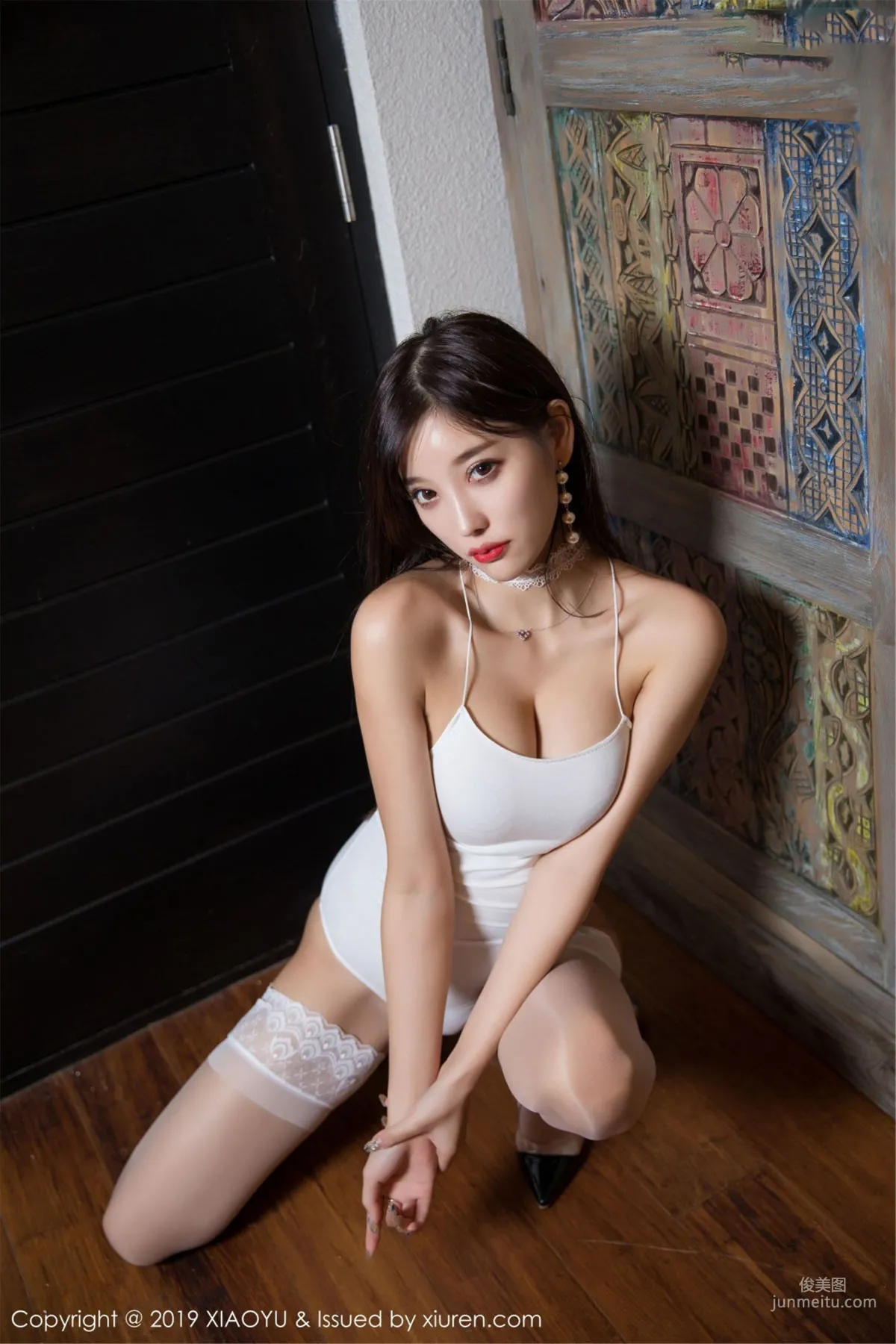 Yang Chenchen sugar, Sexy Lace Stockings Beauty [XIAOYU] Vol.094 Photo Set photo 11
