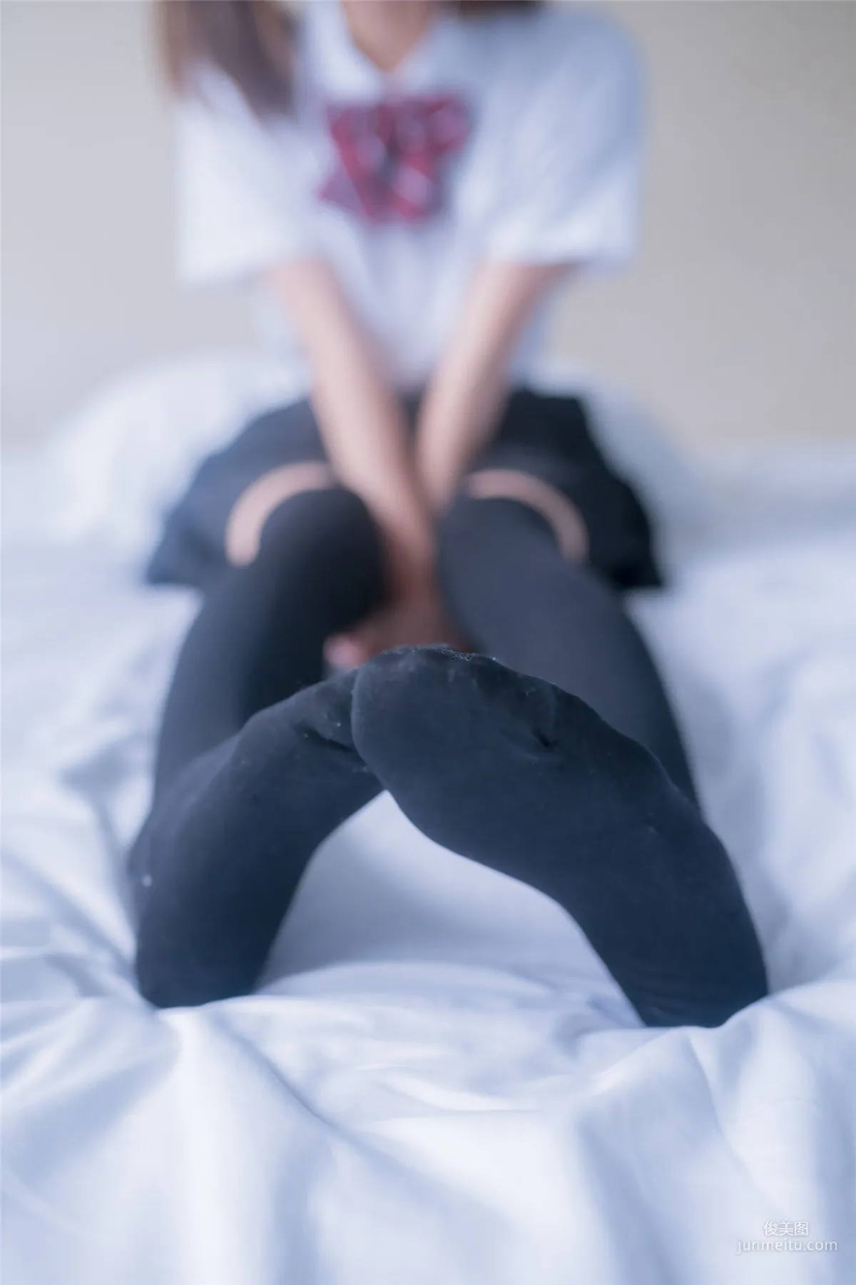 [风之领域] NO.148 JK黑丝裙子有点短 写真集4