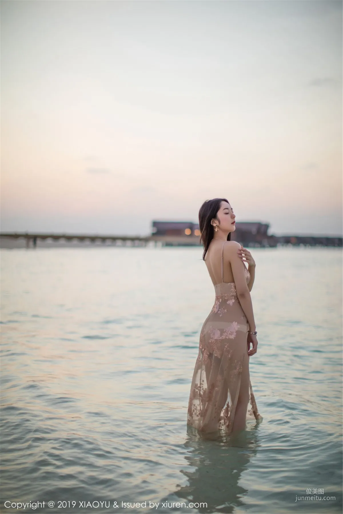 Angela Loves Cats "Lace Lingerie Pool Wet Body" [XIAOYU] Vol.106 Photo Set photo 46