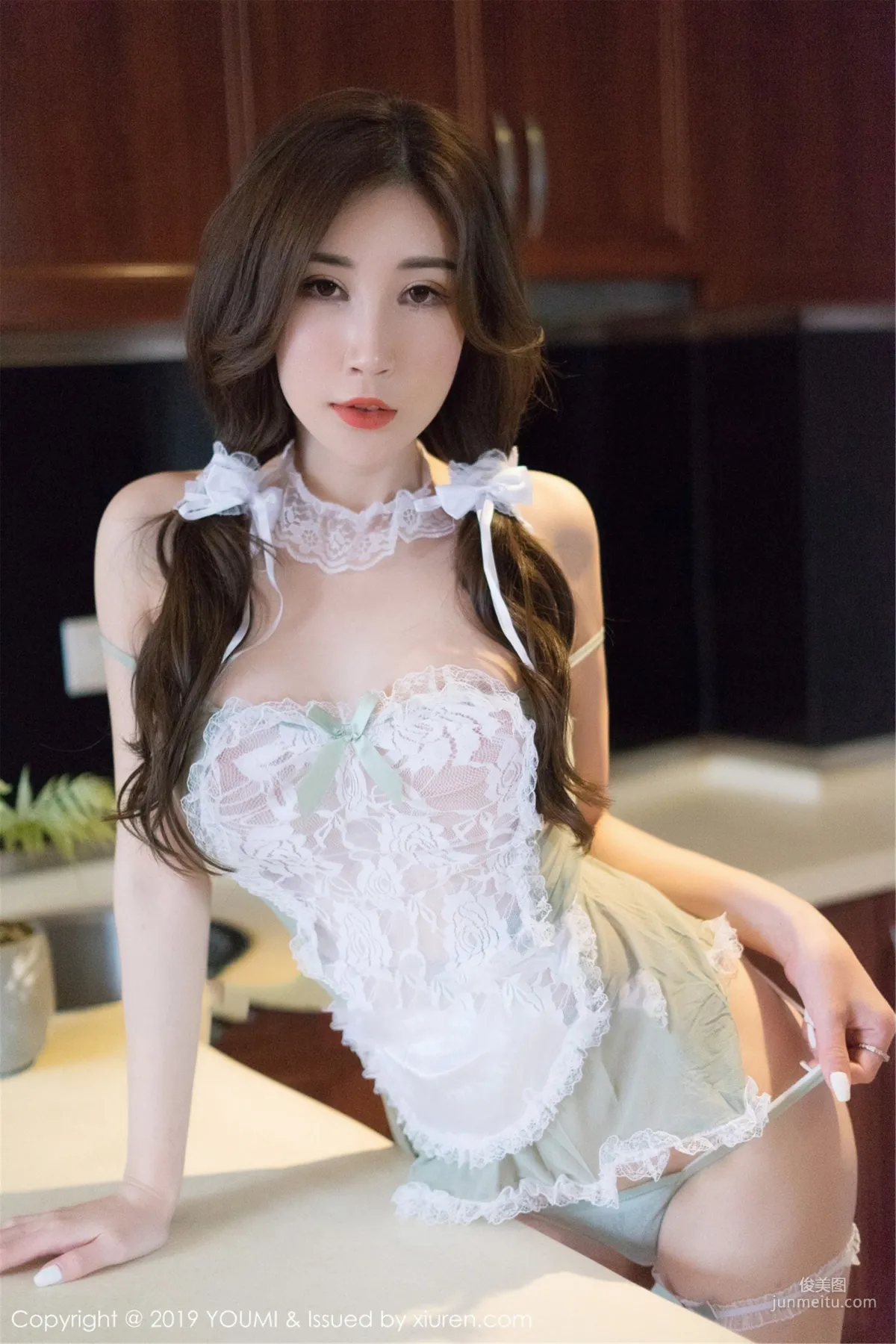 Sun Mengyao V, Hollow Semi-Transparent Charming Lingerie, [YouMi] Vol.337 Photo Set photo 40