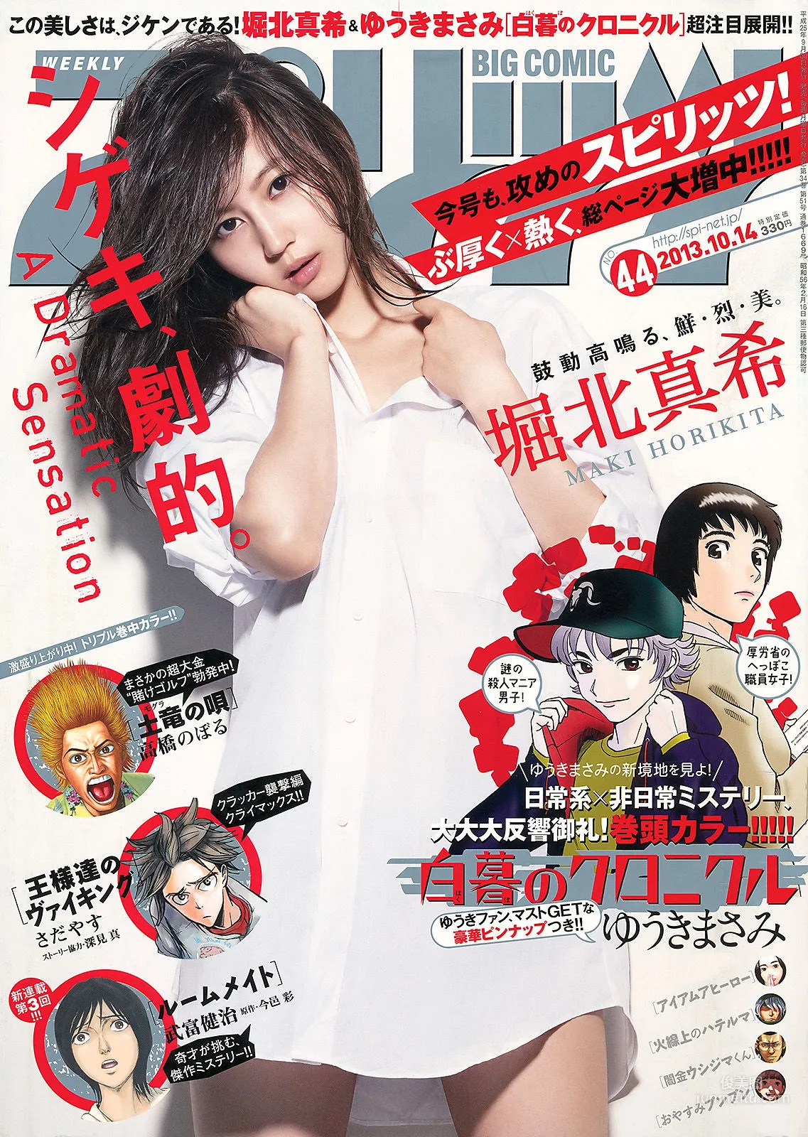 [Weekly Big Comic Spirits] Maki Horikita 2013 No.44 Photo Magazine photo 1