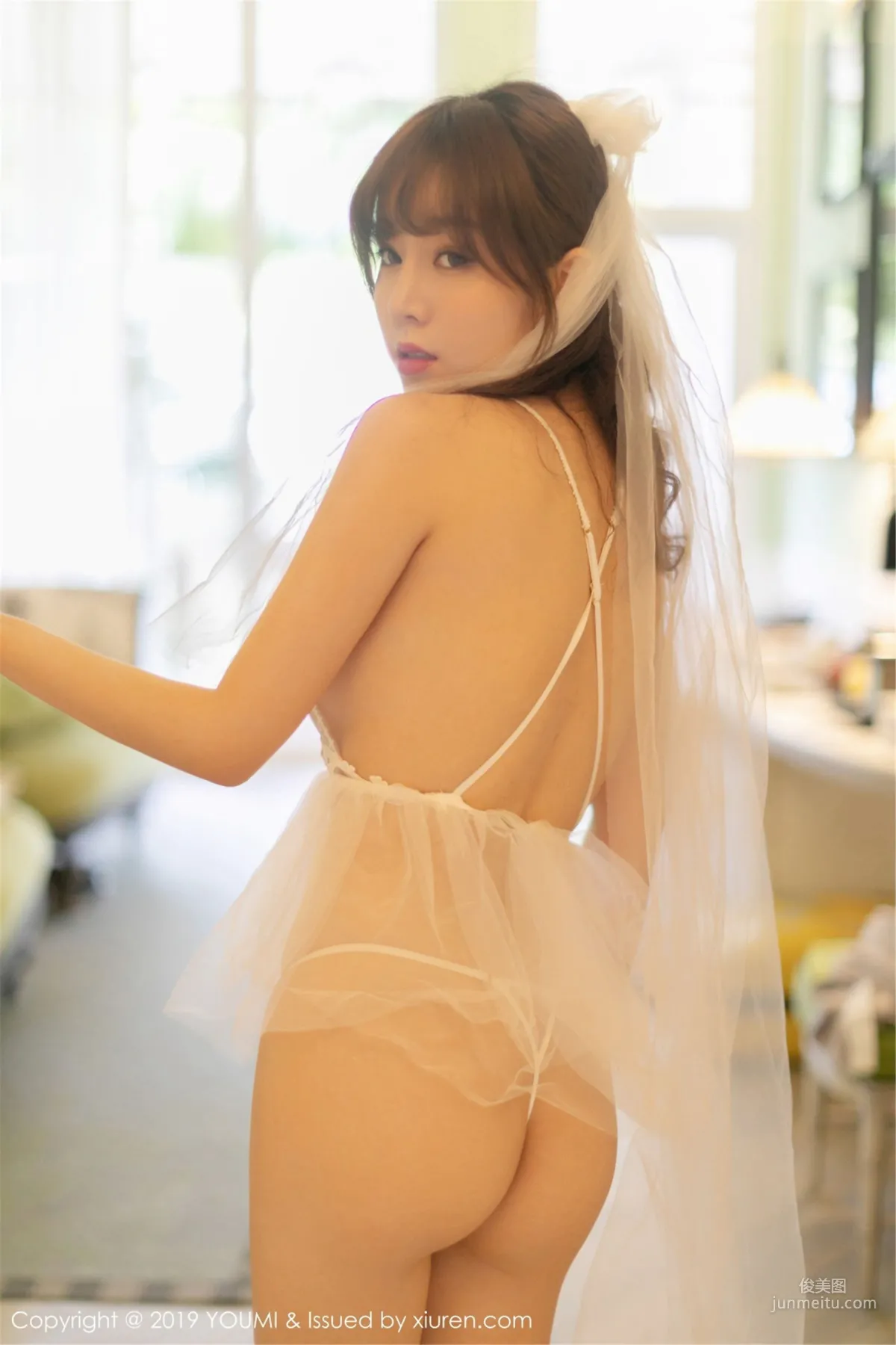 Wang Yuchun "Hollow-Out Lingerie and Faintly See-Through Sheer Series" [YouMi] Vol.333 Photo Set photo 36