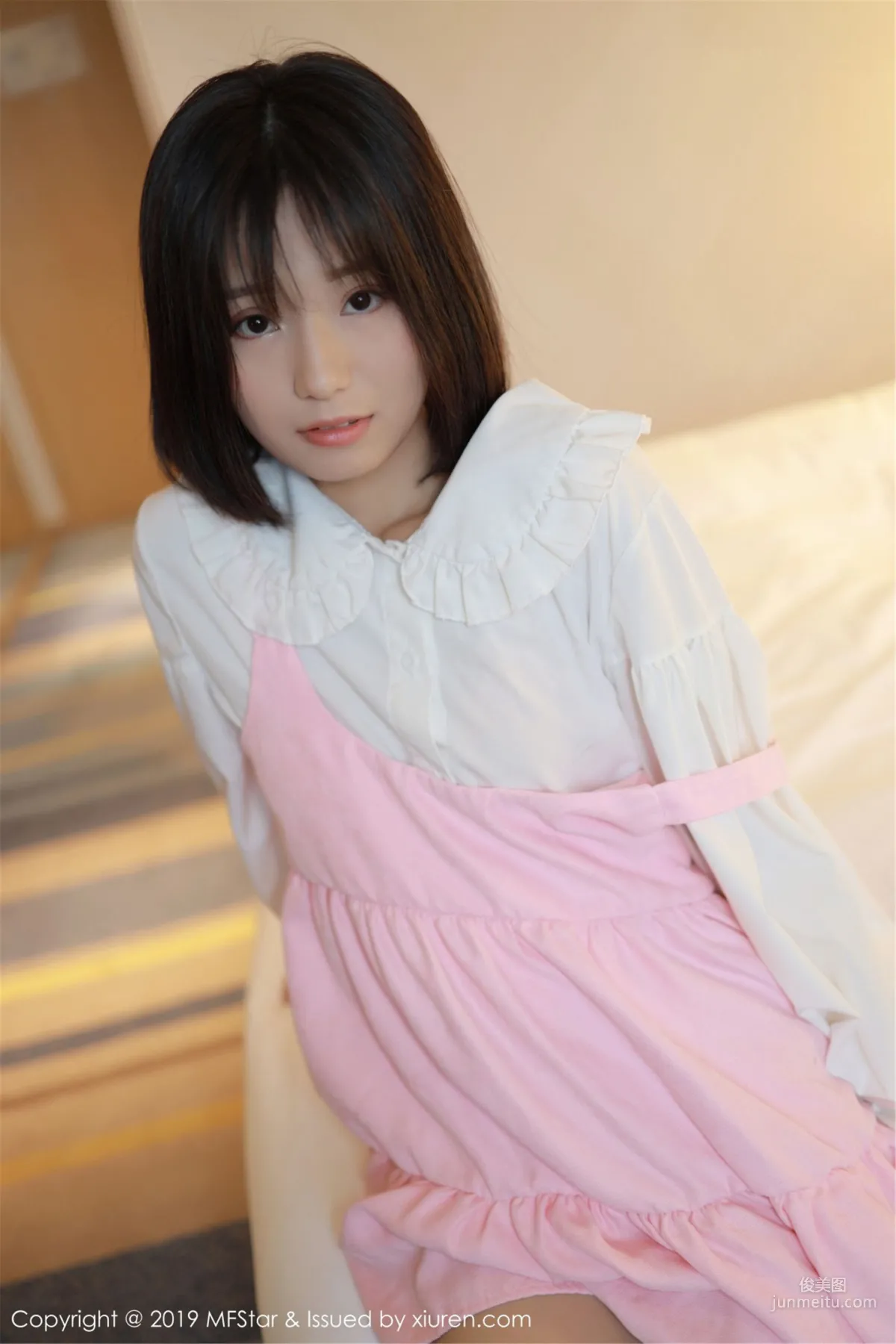 Baileys Xiang'er, Fan Lingerie and White Shirt Series [MFStar] Vol.203 Photo Set photo 6