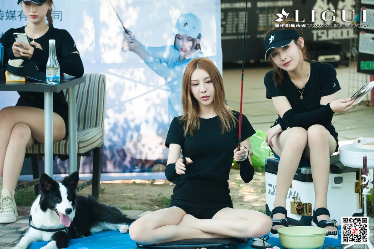 Wen Jing & Ran Ran, Fishing Park Silk Stockings [Ligui] Internet Beauty Photo Set photo 62