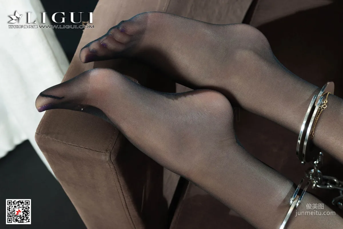 Tu Zi Black Stockings Policewoman Handcuffs [Ligui] Web Beauty Photo Set photo 49