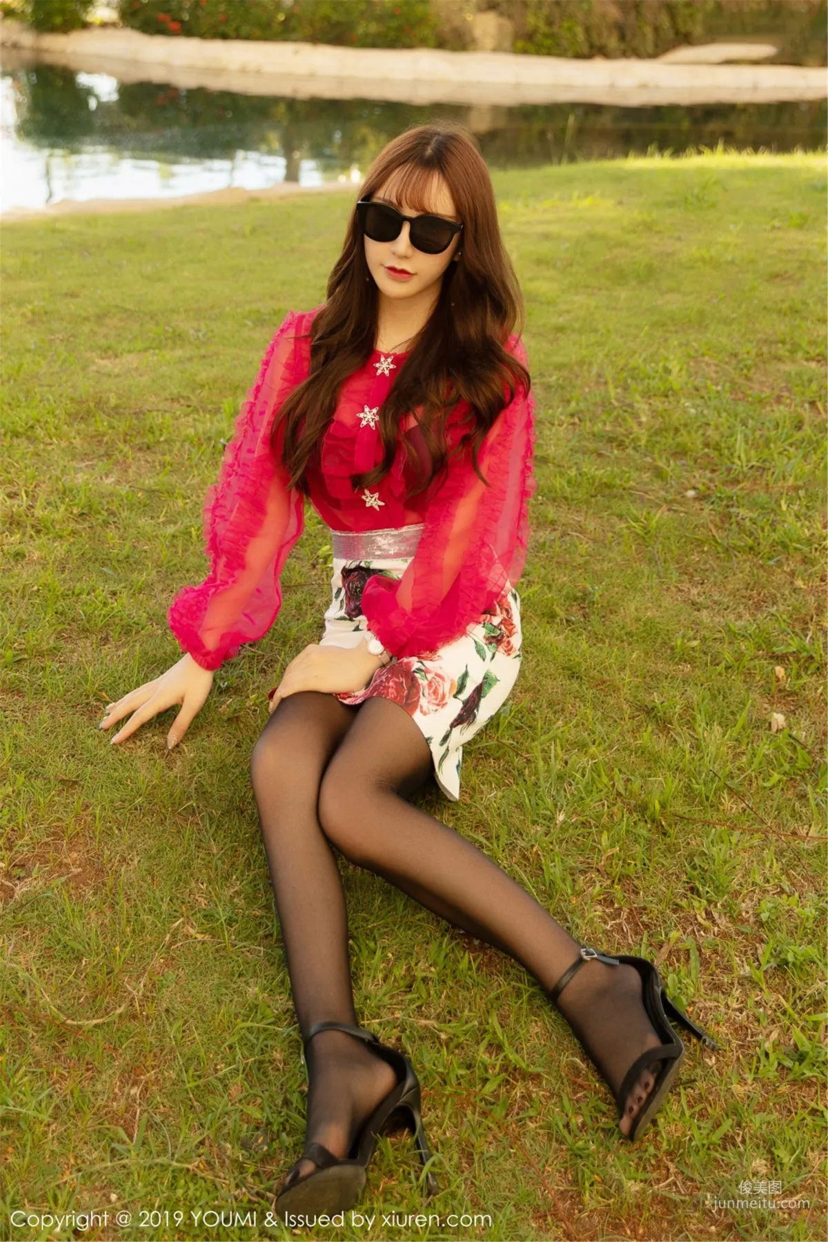 Zhou Yuxi Sandy, Tempting Lace Garter Stockings [YouMi] Vol.335 Photo Set photo 42