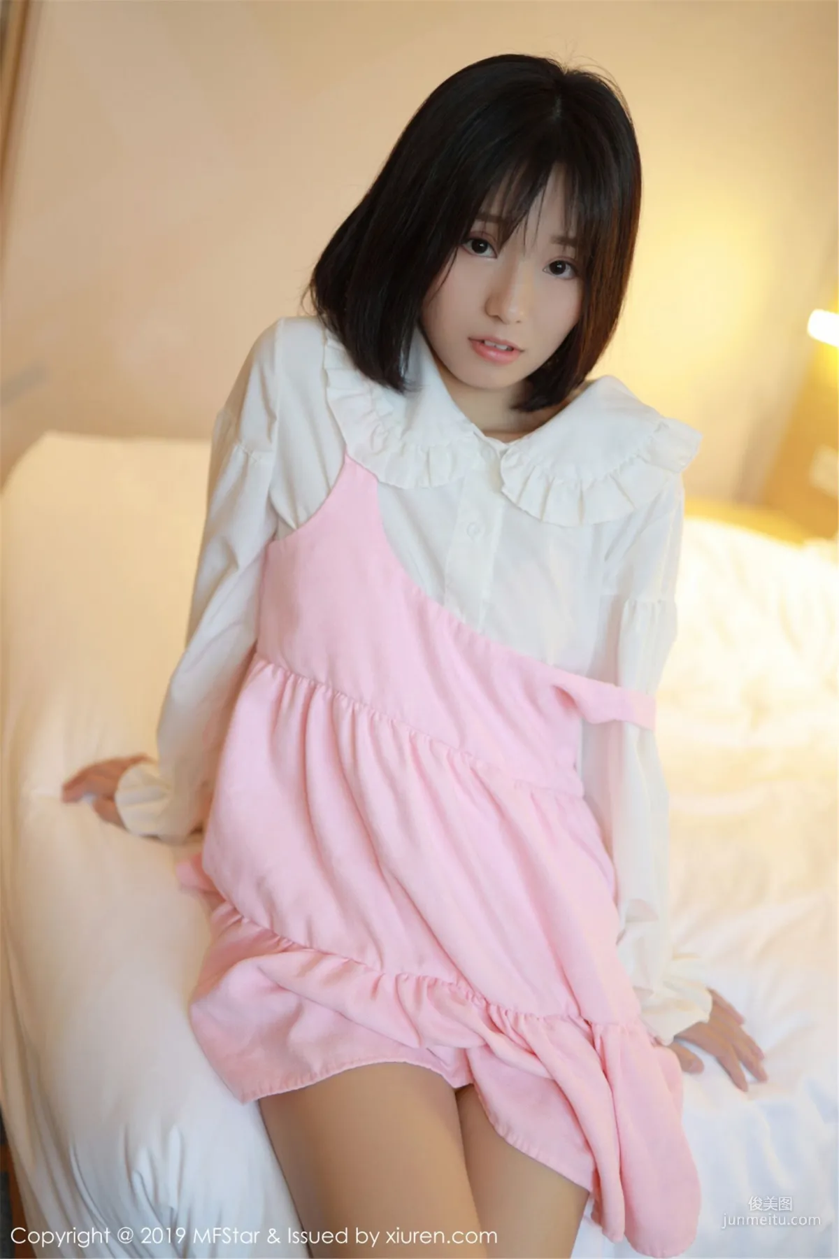 Baileys Xiang'er, Fan Lingerie and White Shirt Series [MFStar] Vol.203 Photo Set photo 5