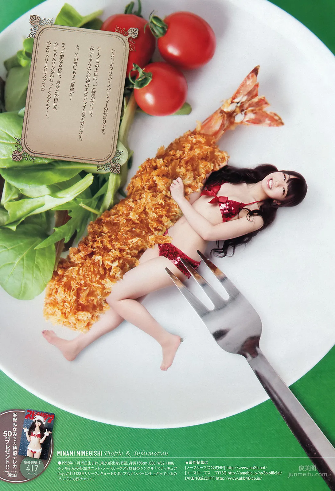[Weekly Big Comic Spirits] Minami Minegishi 2012 No.03-04 Photo Magazine photo 7