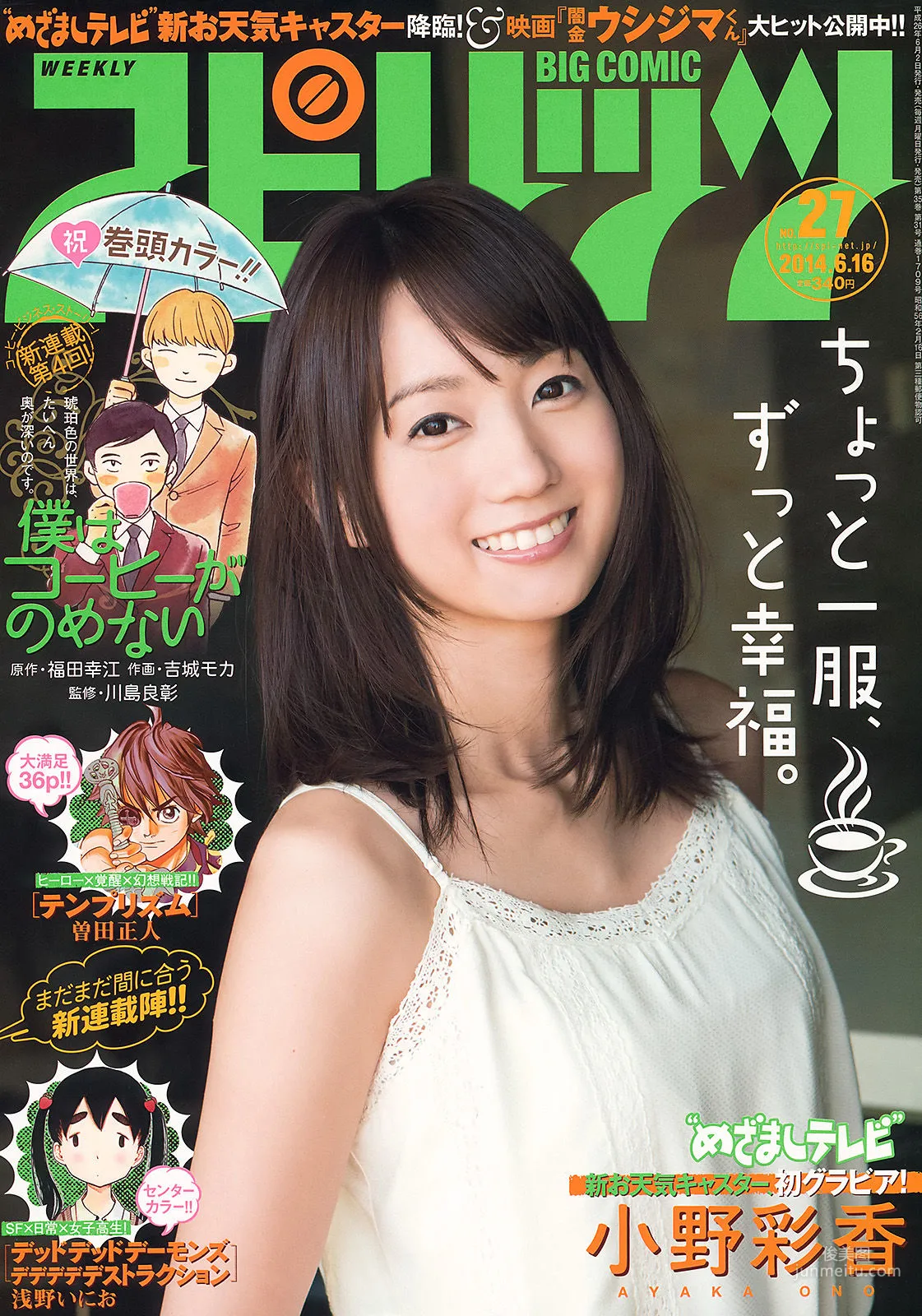 [Weekly Big Comic Spirits] 小野彩香 2014年No.27 写真杂志1