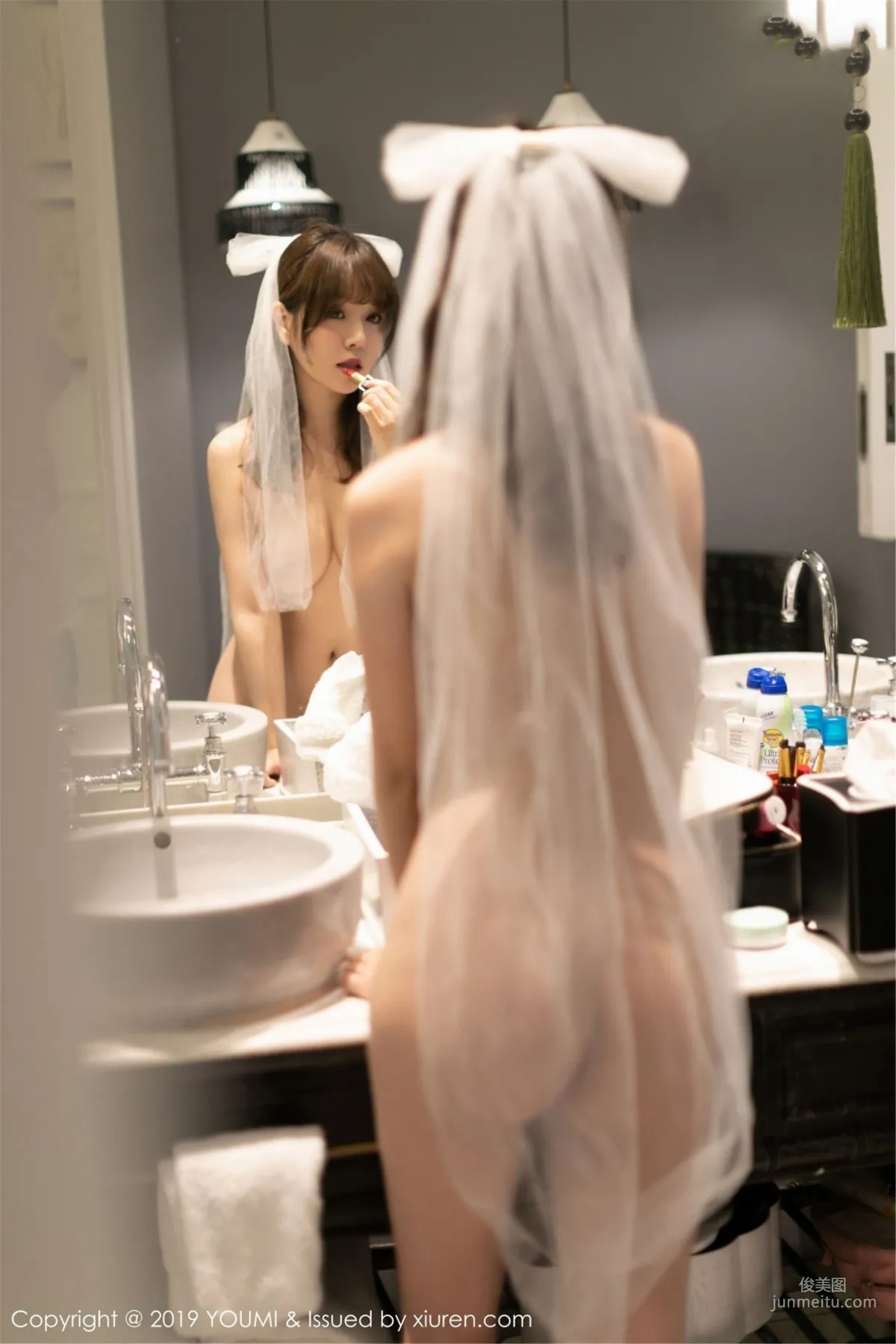 Wang Yuchun "Hollow-Out Lingerie and Faintly See-Through Sheer Series" [YouMi] Vol.333 Photo Set photo 59