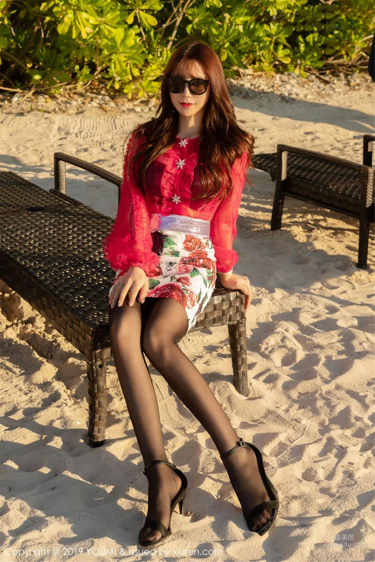 Zhou Yuxi Sandy, Tempting Lace Garter Stockings [YouMi] Vol.335 Photo Set photo 51