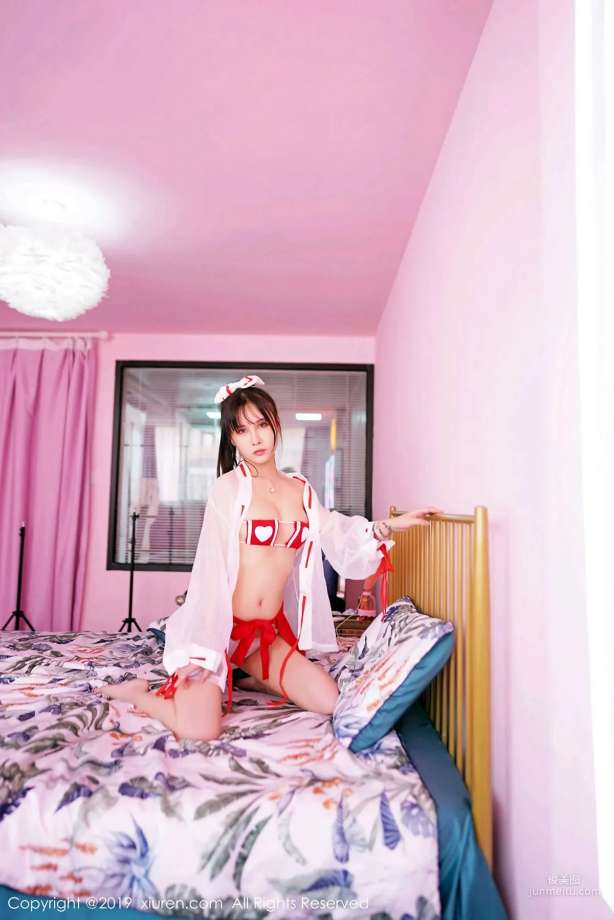 Qiu Shubei, Sexy Mai Shiranui and Charming Fishnet Stockings Series [XiuRen] No.1610 Photo Set photo 8
