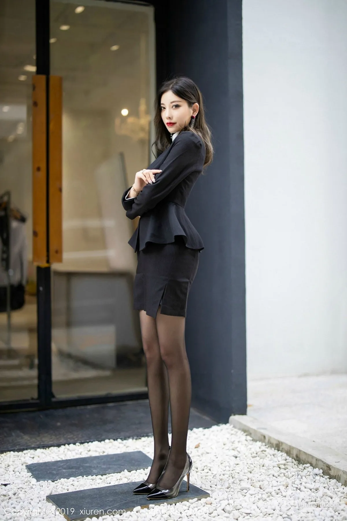 Yang Chenchen sugar "Secretary Black Stockings Outfit" [XiuRen] No.1616 Photo Set photo 12