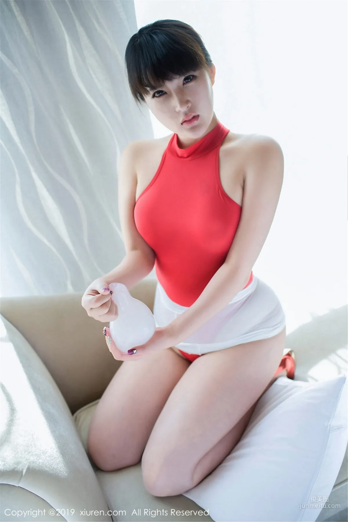 Sisi sisi 'Qipao and Red Transparent Bodysuit' [XiuRen] No.1617 Photo Set photo 8