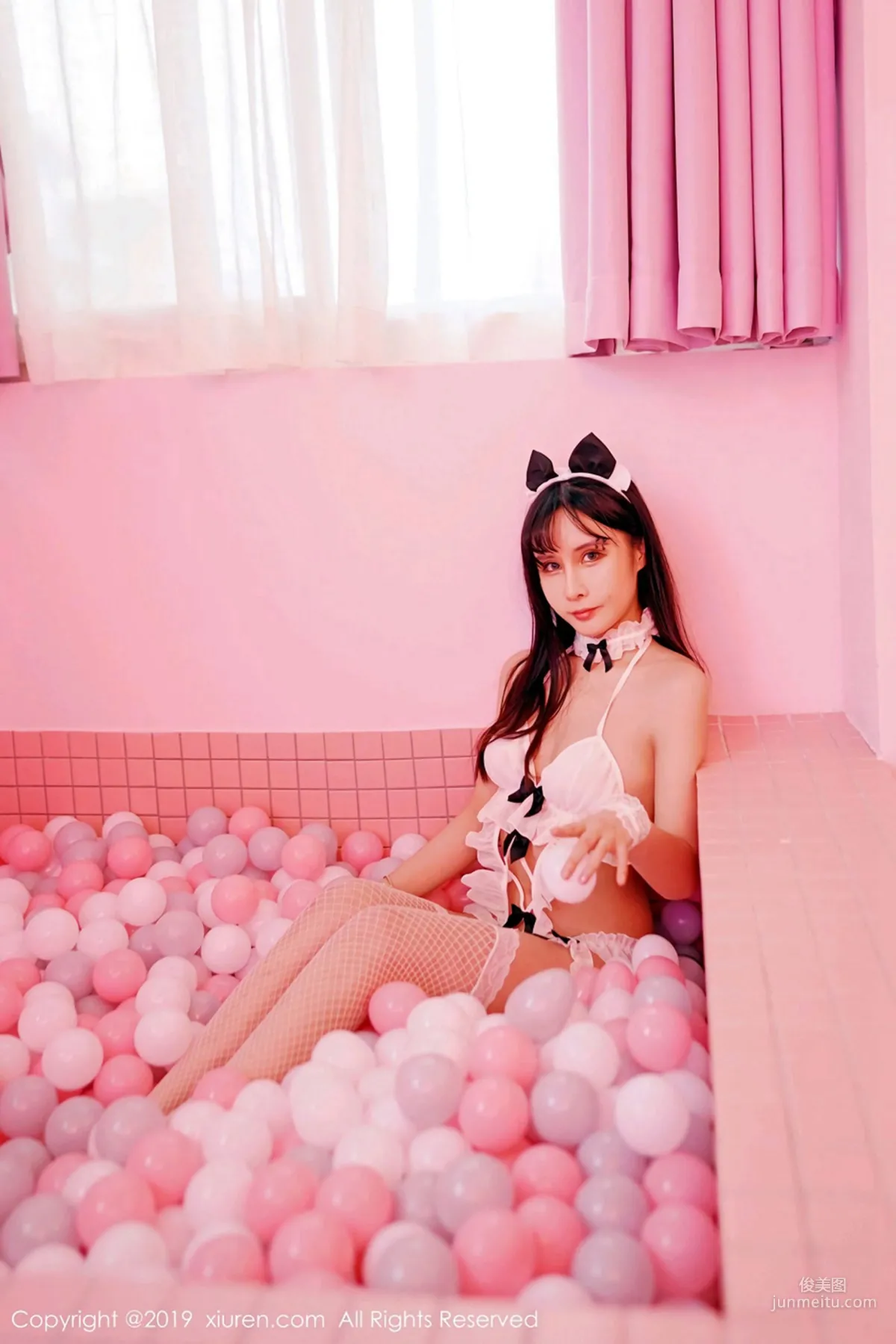 Qiu Shubei, Sexy Mai Shiranui and Charming Fishnet Stockings Series [XiuRen] No.1610 Photo Set photo 32