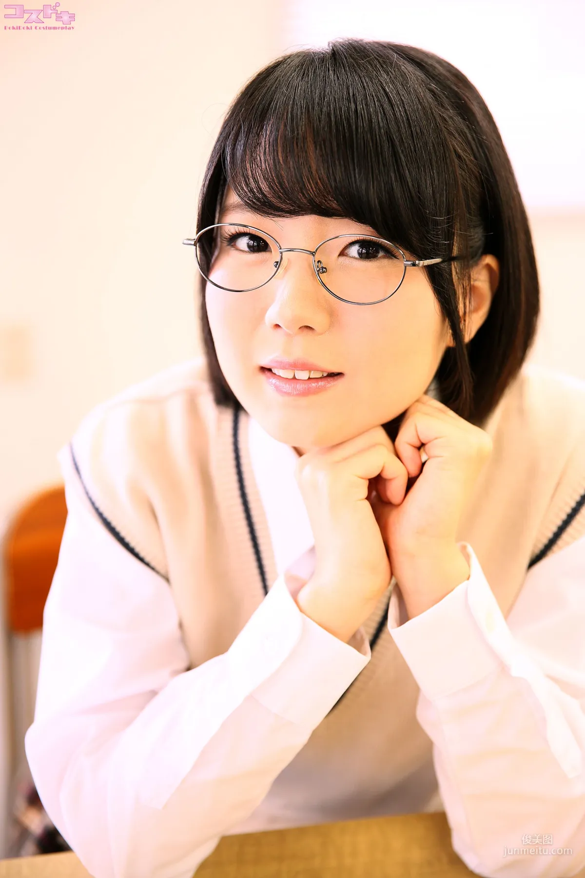 美咲光(美咲ヒカル) misakihikaru_pic_seifukumegane1+2 [Cosdoki] 寫真集 10
