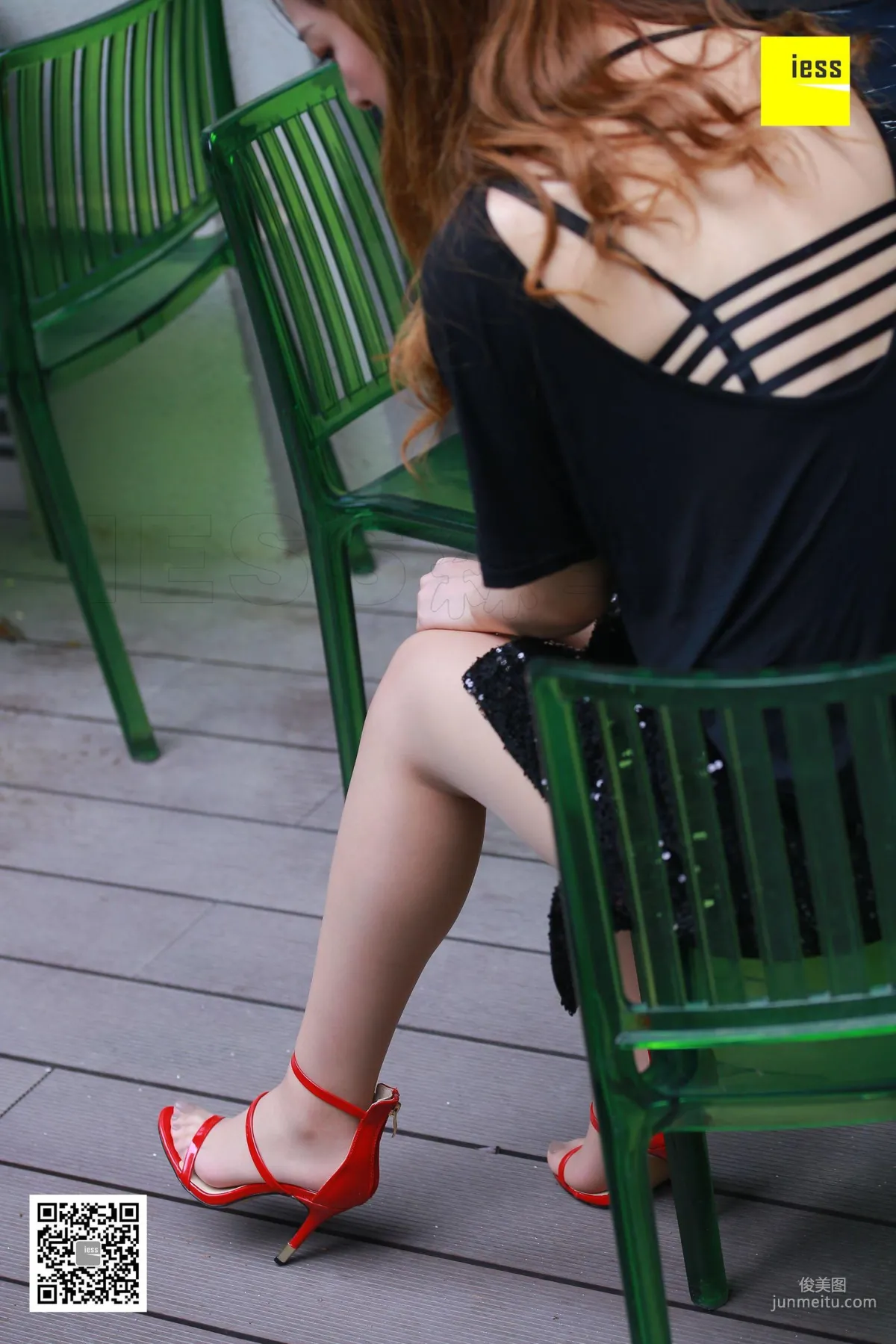 Zi Zi, Beautiful Back Sandals and Nude Stockings [One Thousand and One Nights] Stockings and Beautiful Legs Photo Set photo 13