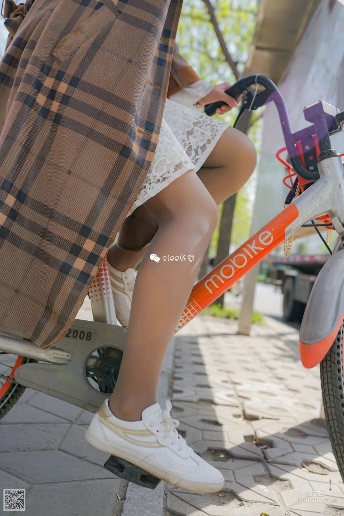 Weiwei Xuejie Stockings on a Bicycle [SIEE] No.273 Photo Set photo 23
