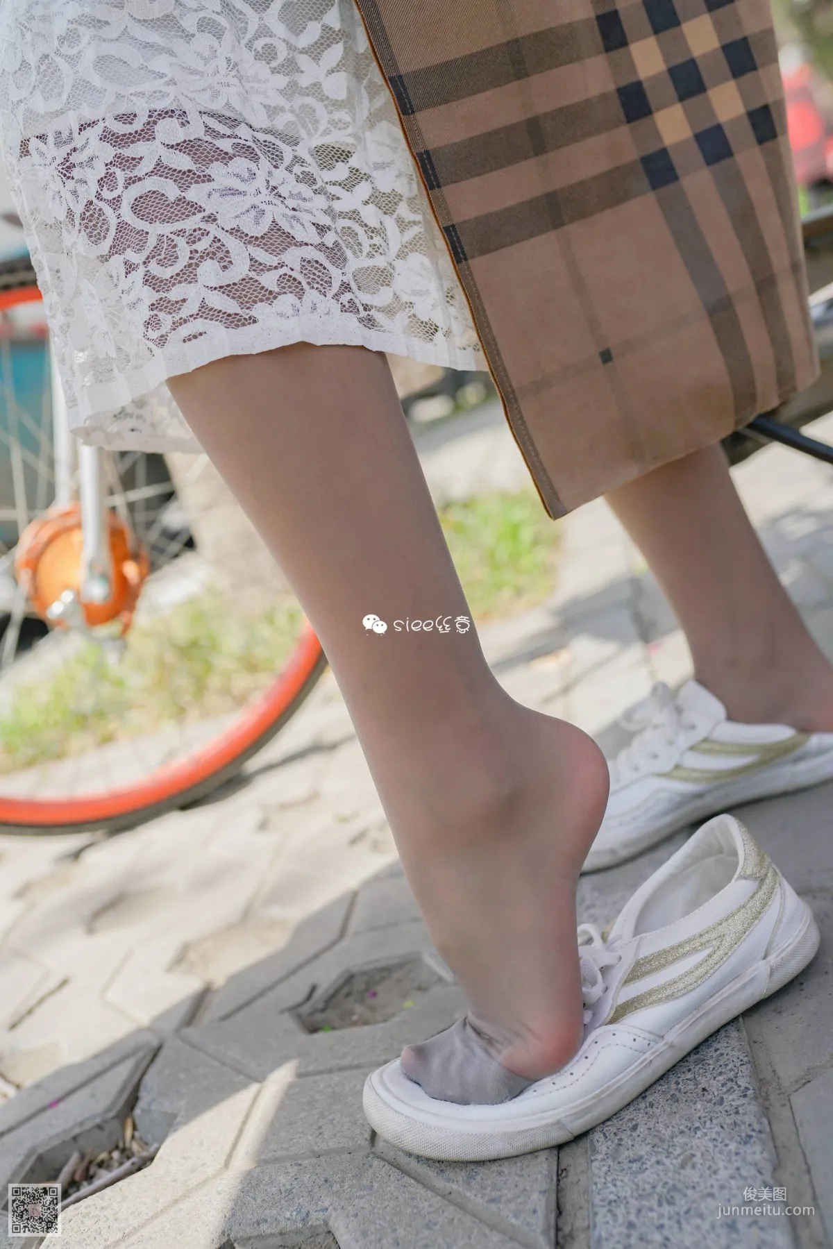 Weiwei Xuejie Stockings on a Bicycle [SIEE] No.273 Photo Set photo 35
