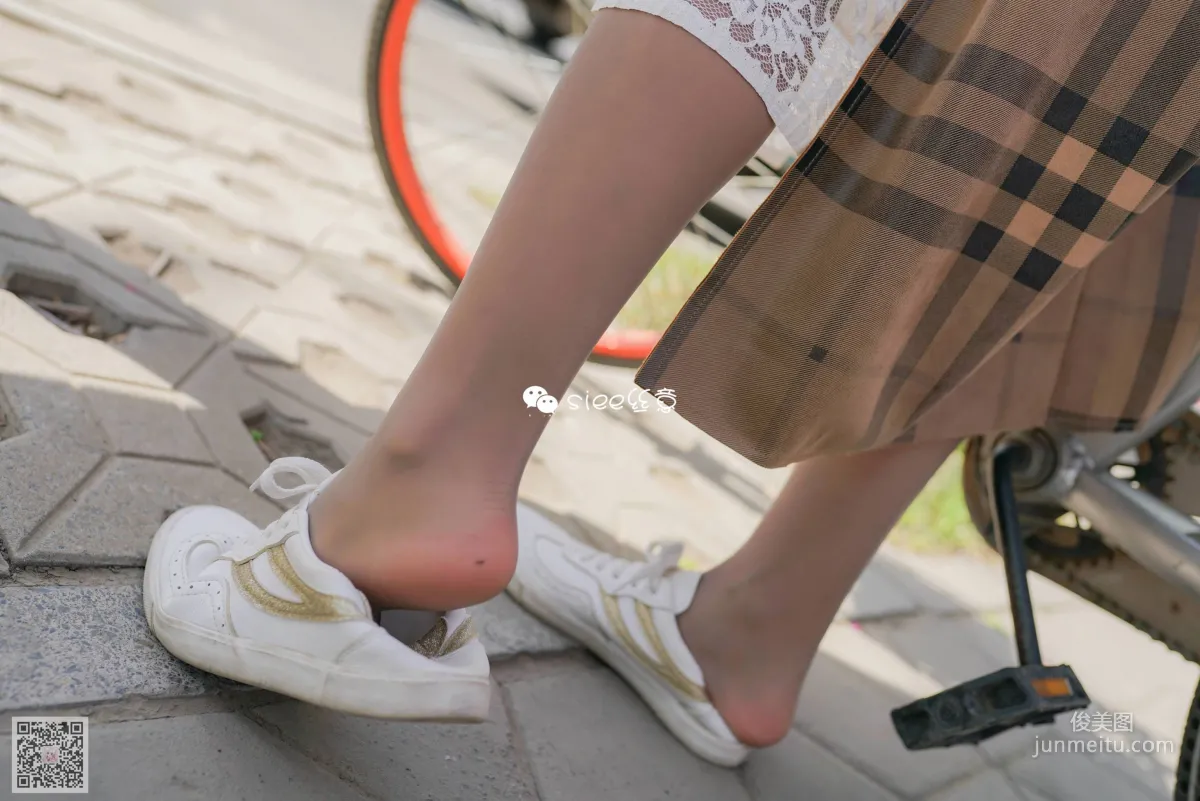 Weiwei Xuejie Stockings on a Bicycle [SIEE] No.273 Photo Set photo 33