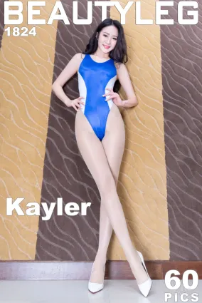 康凱樂Kaylar《高叉美腿+性感絲襪》 [Beautyleg] No.1824