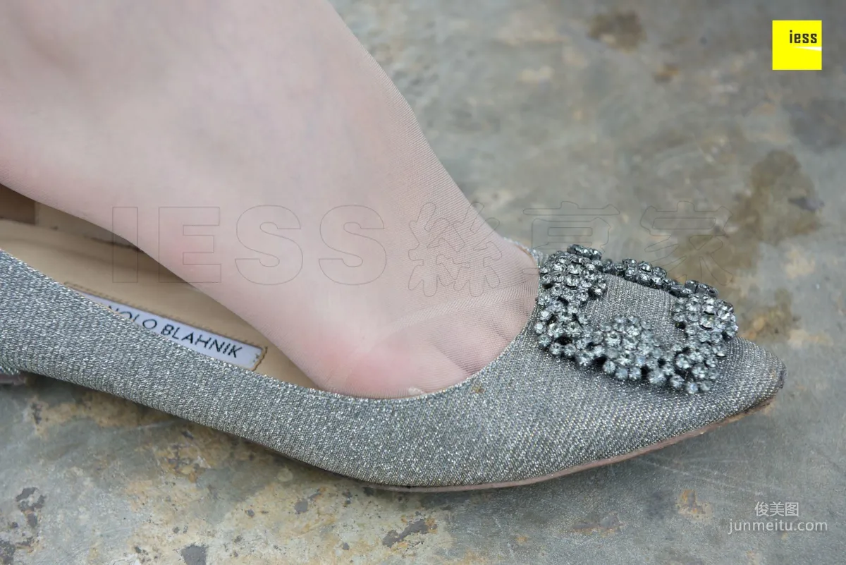 Qi Qi 'Silver Flats and Flesh Stockings' [One Thousand and One Nights] Stockings and Legs Photo Set photo 67